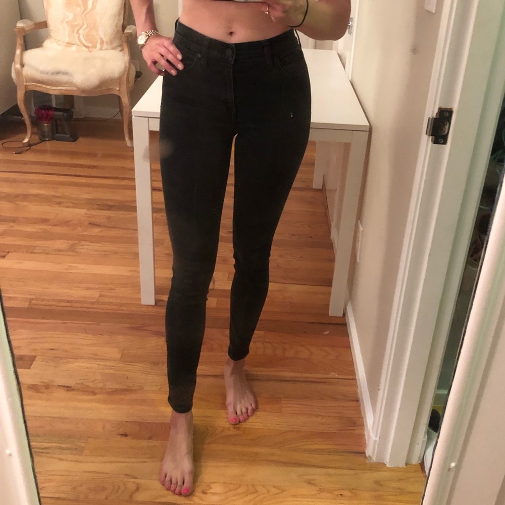 Madewell High Riser Skinny, Black